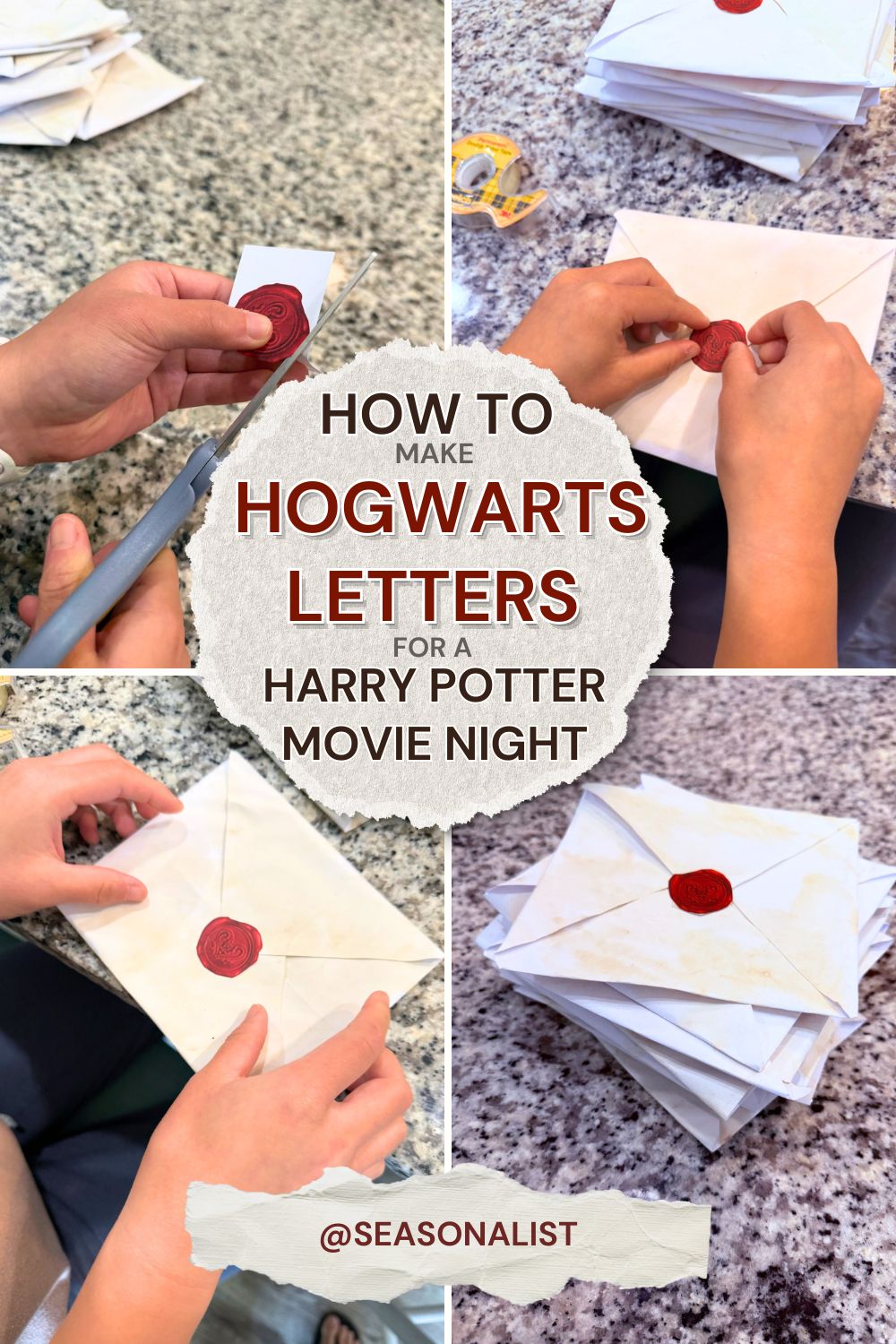 How to Make Hogwarts Letters for a Harry Potter Movie Night