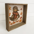 Fall Flannel Woodland Animals - Wood Signs for Autumn Vibe